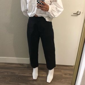 AMOMENTO Garconne Pants in Black Cotton